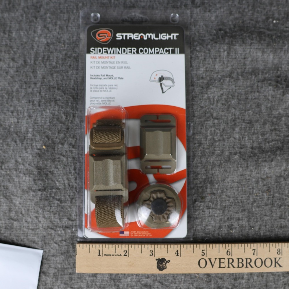 Streamlight Sidewinder Compact II Rail Mount Kit Coyote Headstrap MOLLE 14113